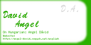 david angel business card